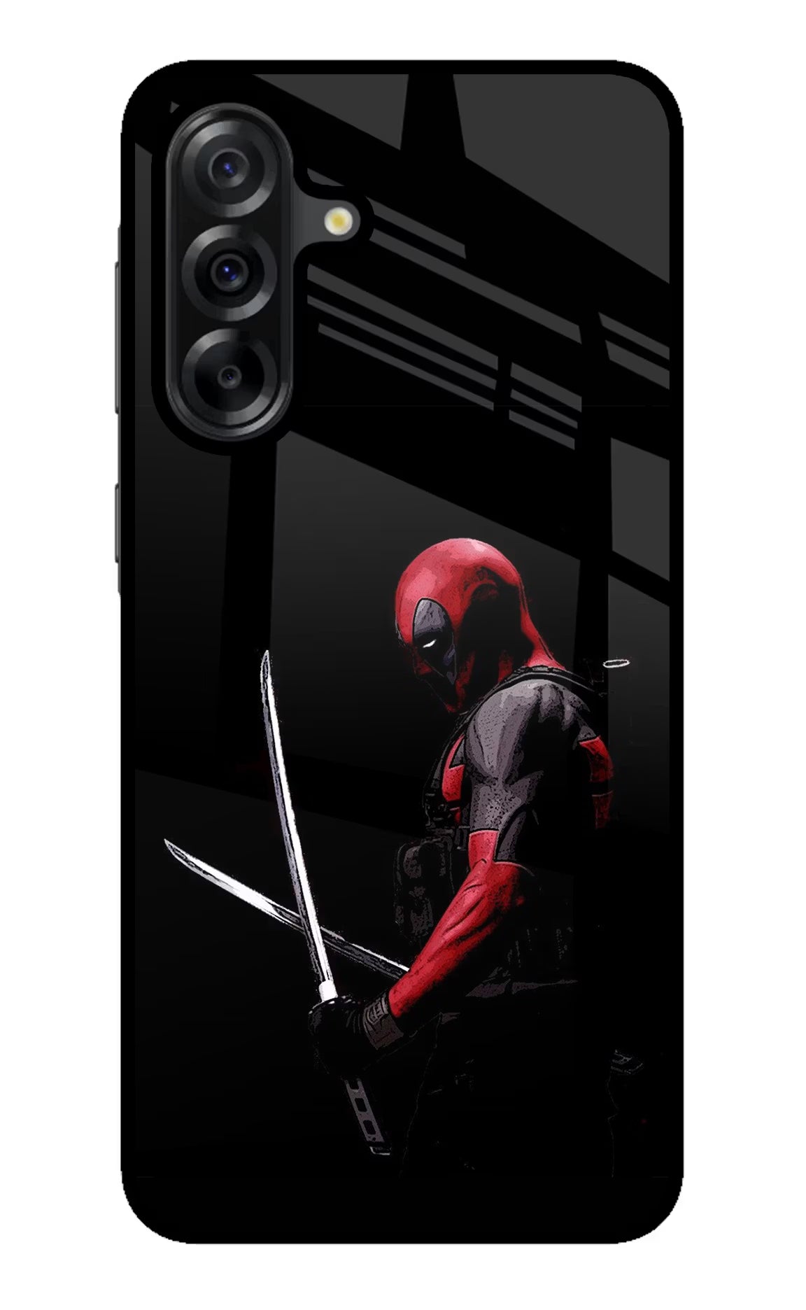 Deadpool Samsung A36 5G Glass Case Back Cover by Casekaro
