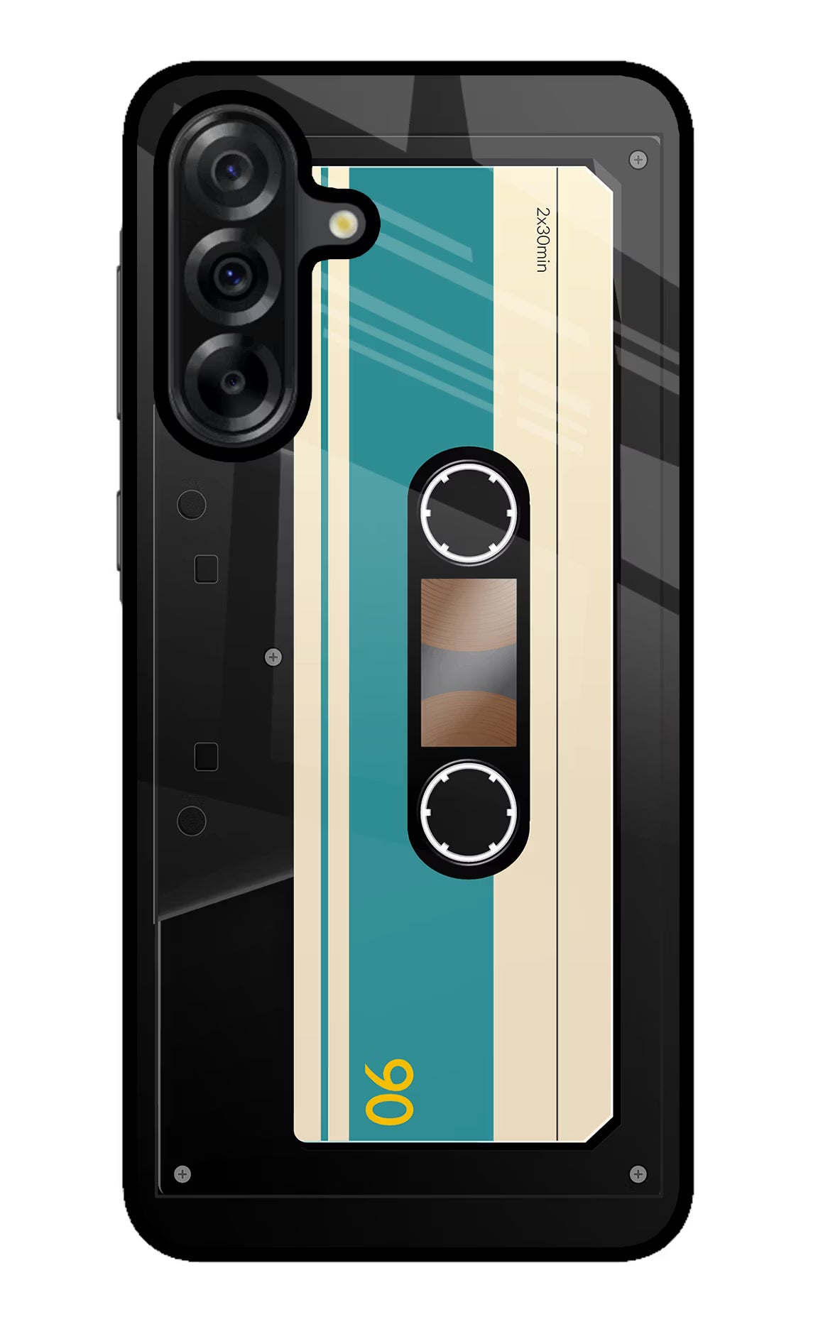 Cassette Samsung A36 5G Glass Case Back Cover by Casekaro