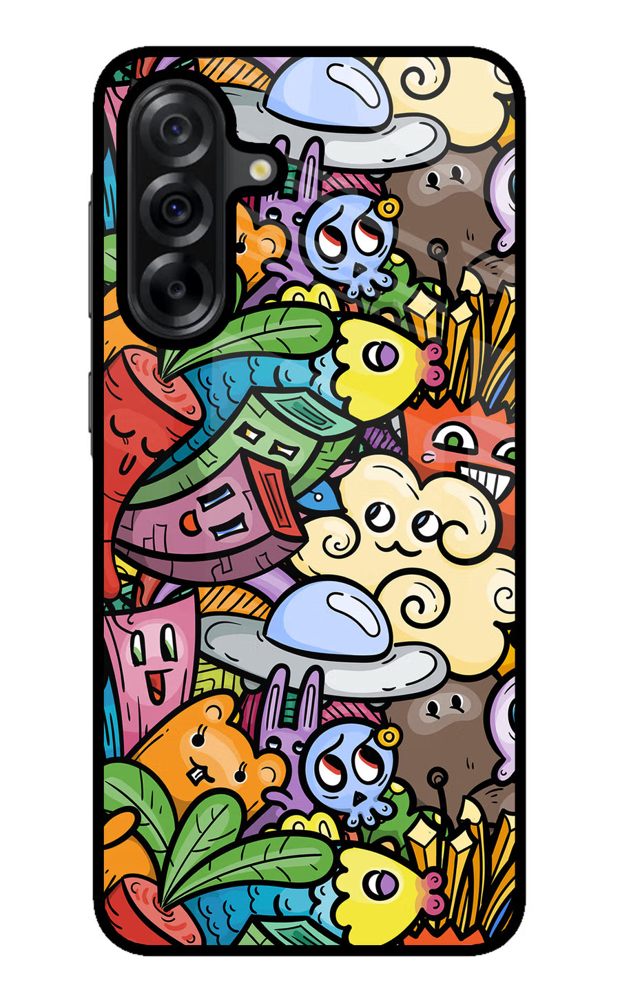 Veggie Doodle Samsung A36 5G Back Cover, Metal case