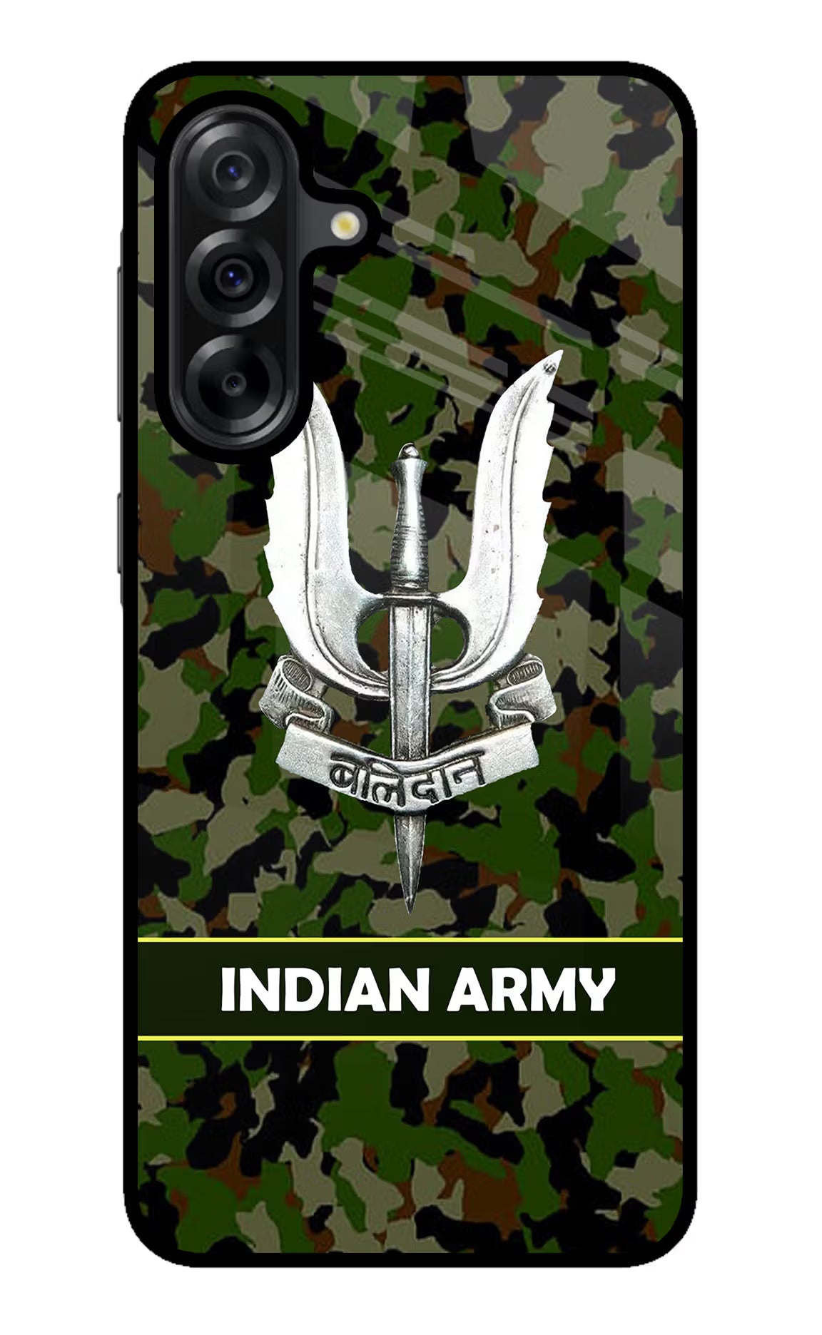 Balidan Indian Logo Samsung A36 5G Glass Case Back Cover by Casekaro