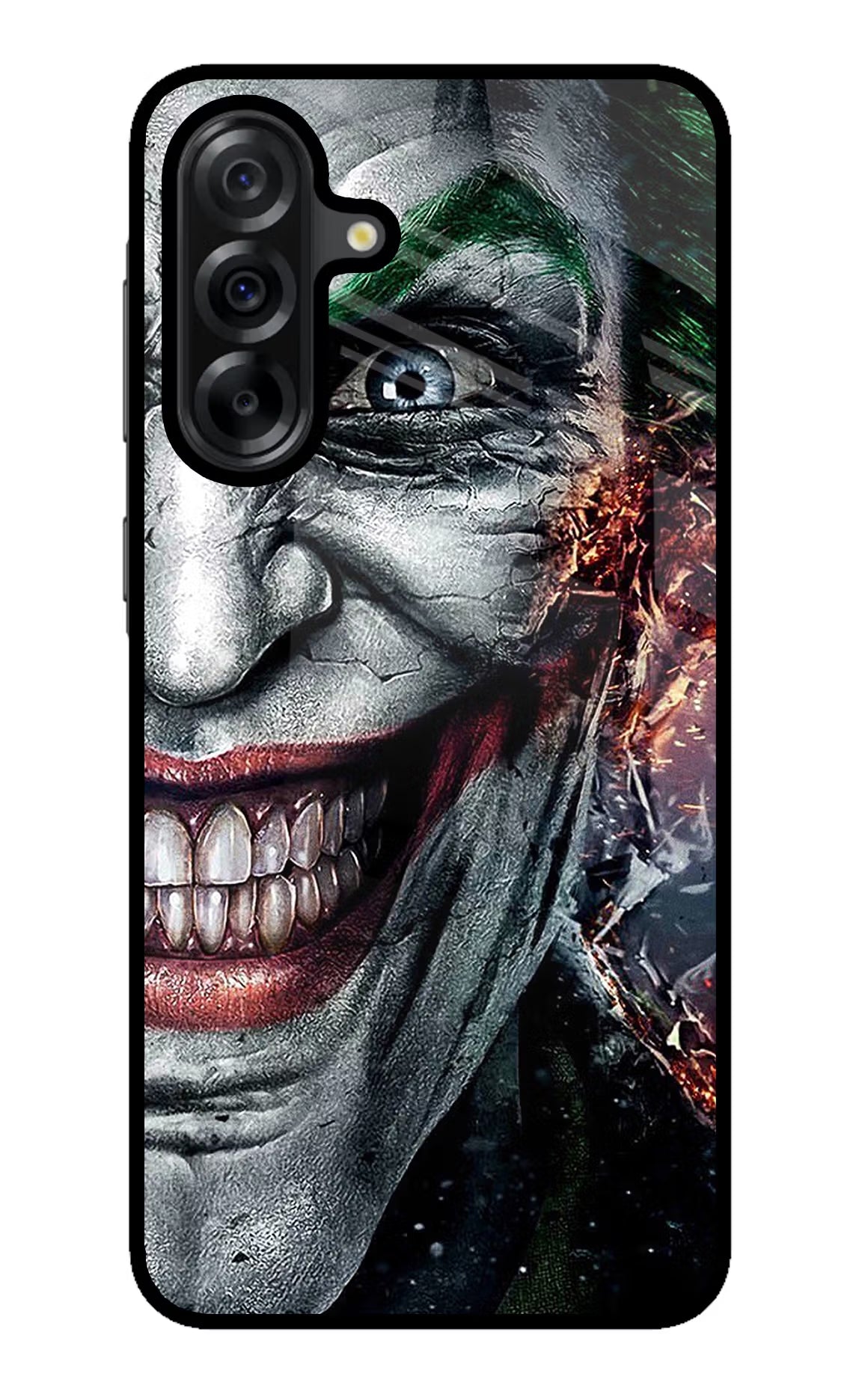 Joker Cam Samsung A36 5G Glass Case Back Cover by Casekaro