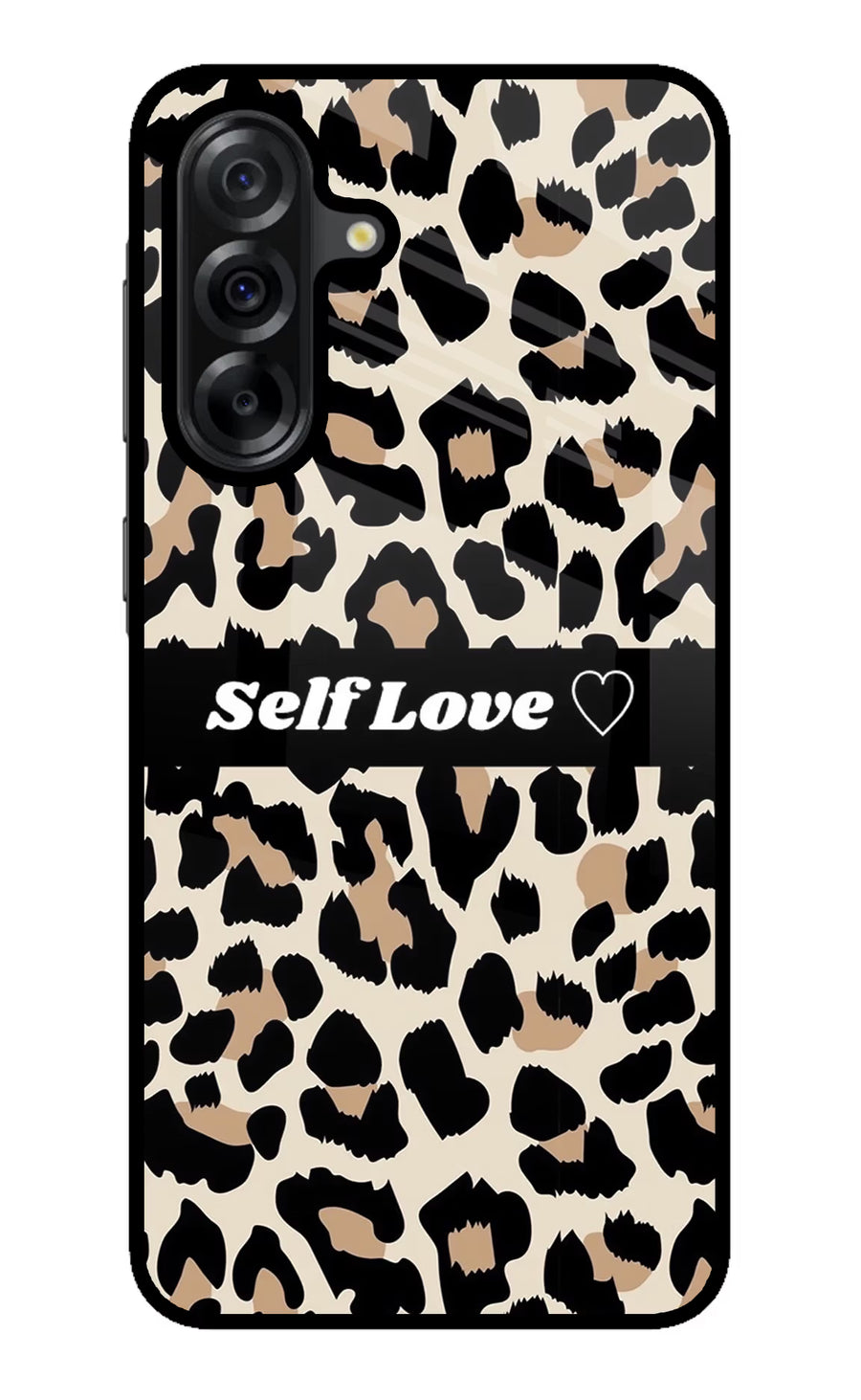 Leopard Print Self Love Samsung A36 5G Back Cover, Metal case