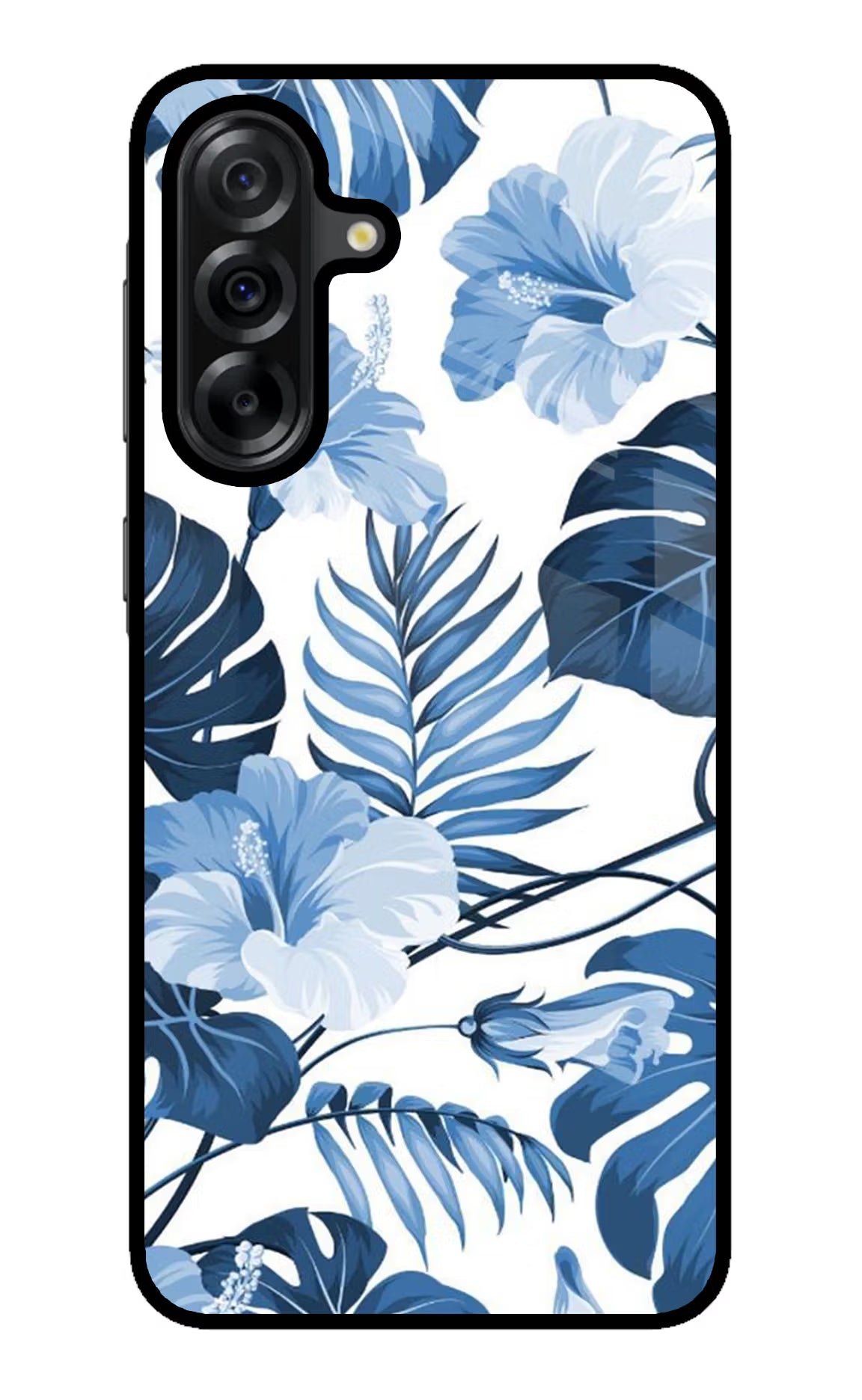 Fabric Art Samsung A36 5G Glass Case Back Cover by Casekaro