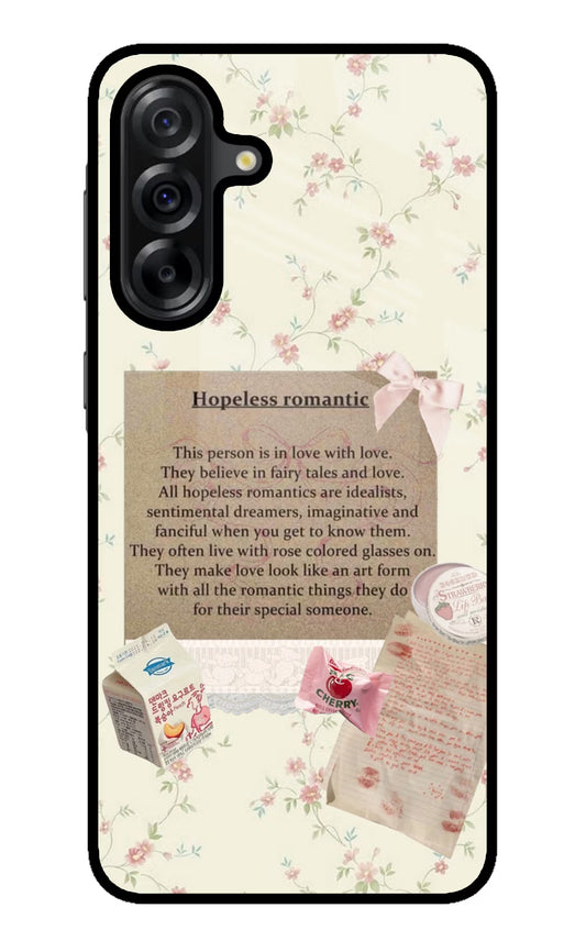 Hopeless Romantic Samsung A36 5G Glass Case