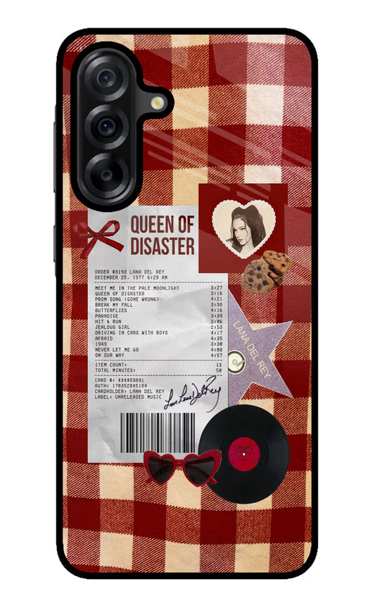 Queen of Disaster Samsung A36 5G Glass Case