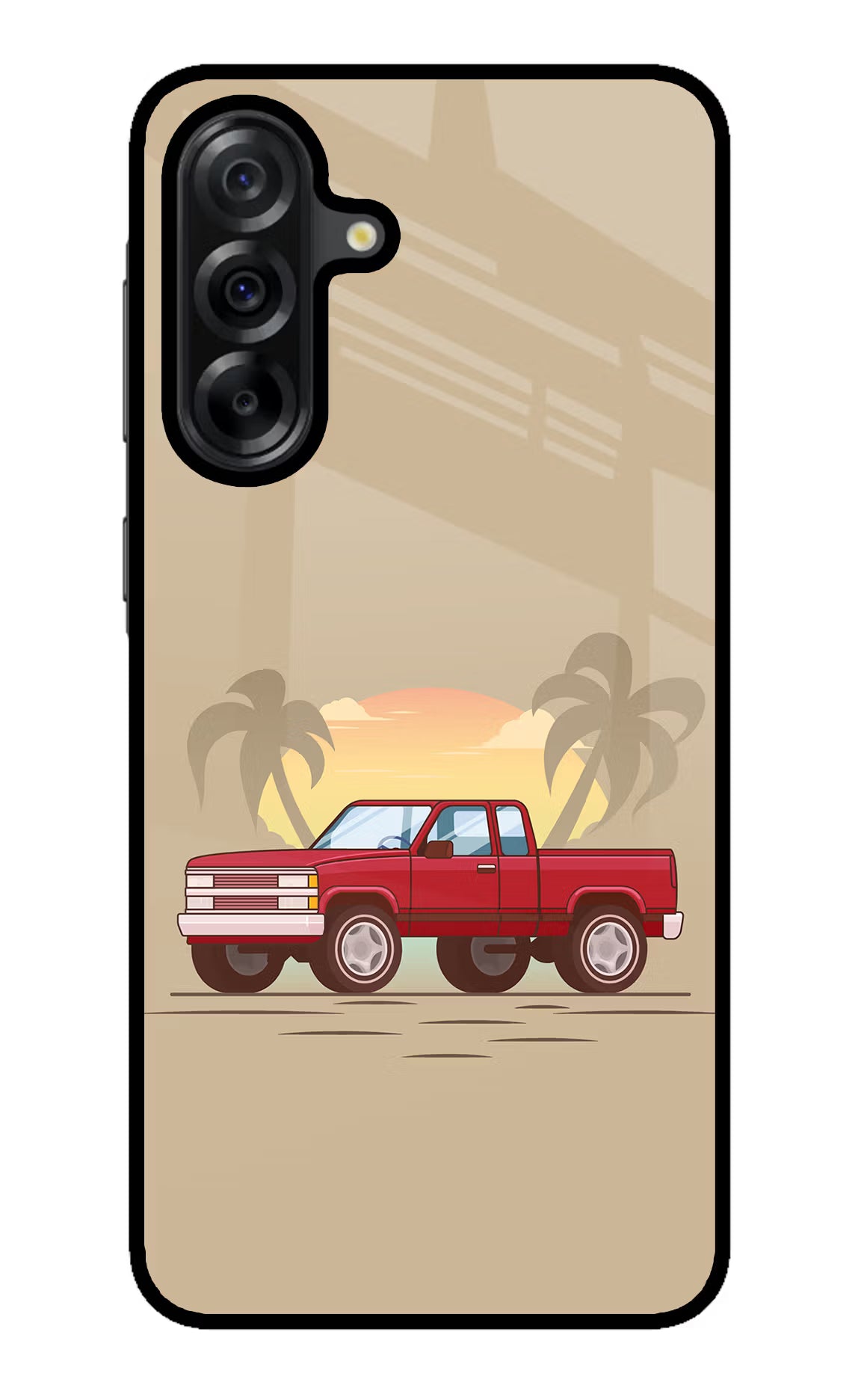 Desert Classic Drive Samsung A36 5G Glass Case Back Cover by Casekaro
