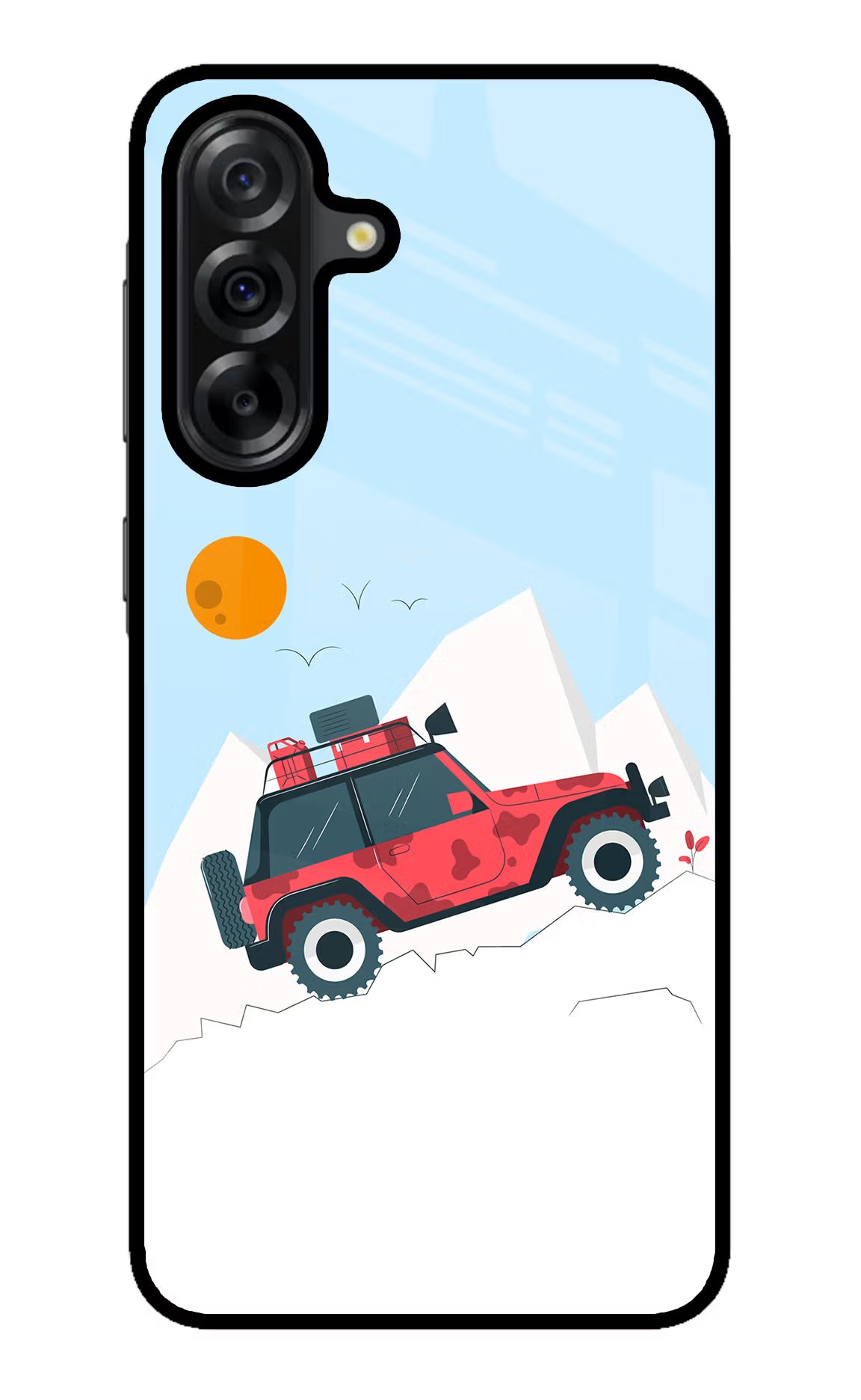 Mountain Trail Beast Samsung A36 5G Glass Case Back Cover by Casekaro