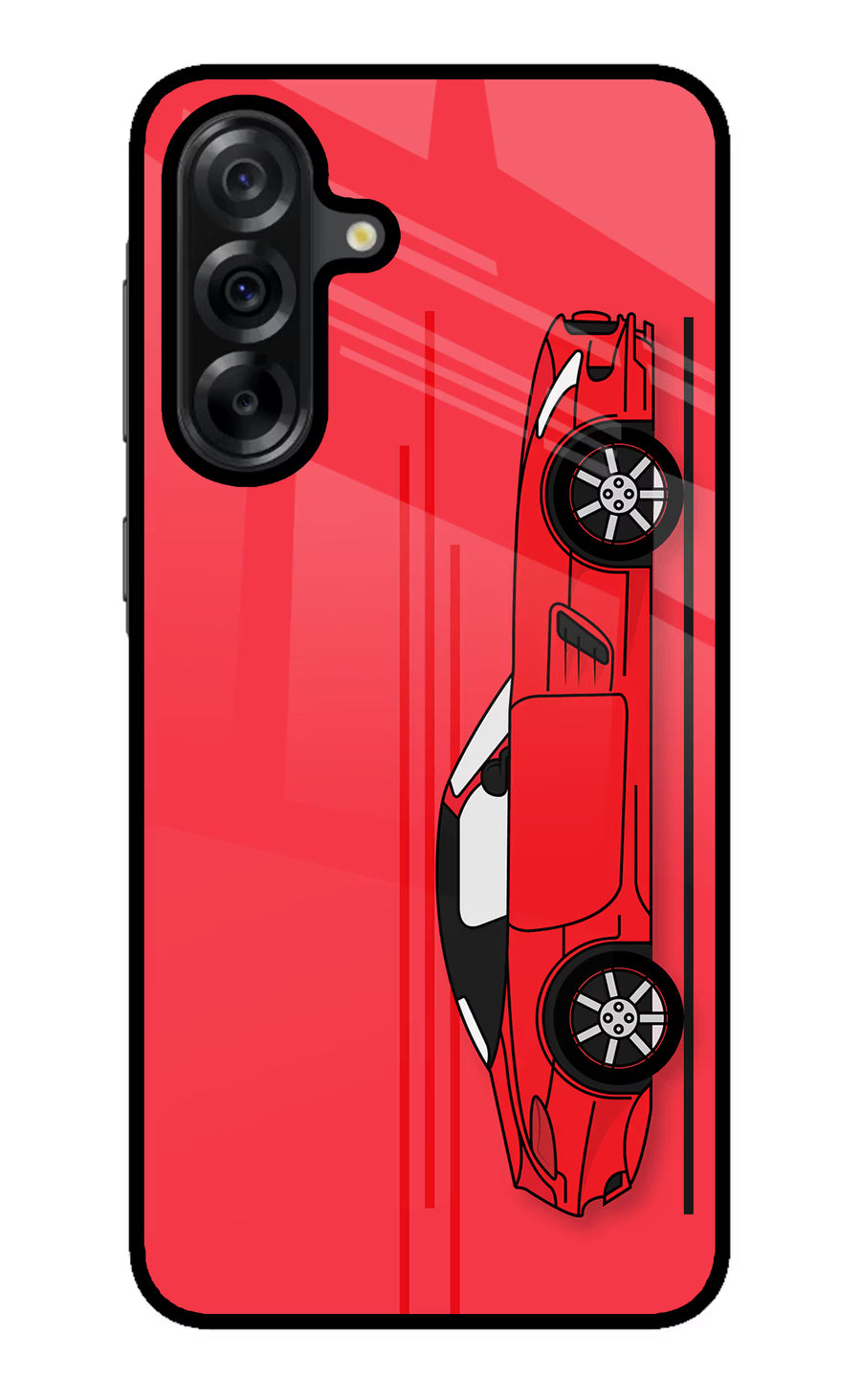 Red Velocity Samsung A36 5G Back Cover, Metal case