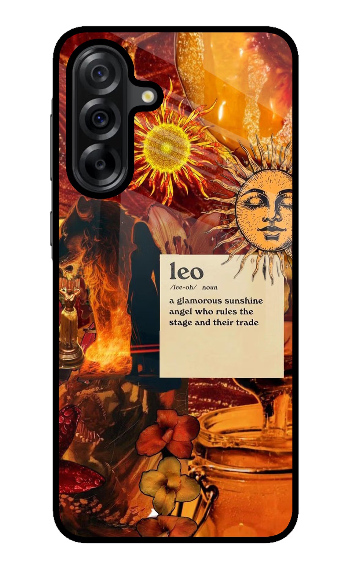 Leo Zodiac Samsung A36 5G Glass Case