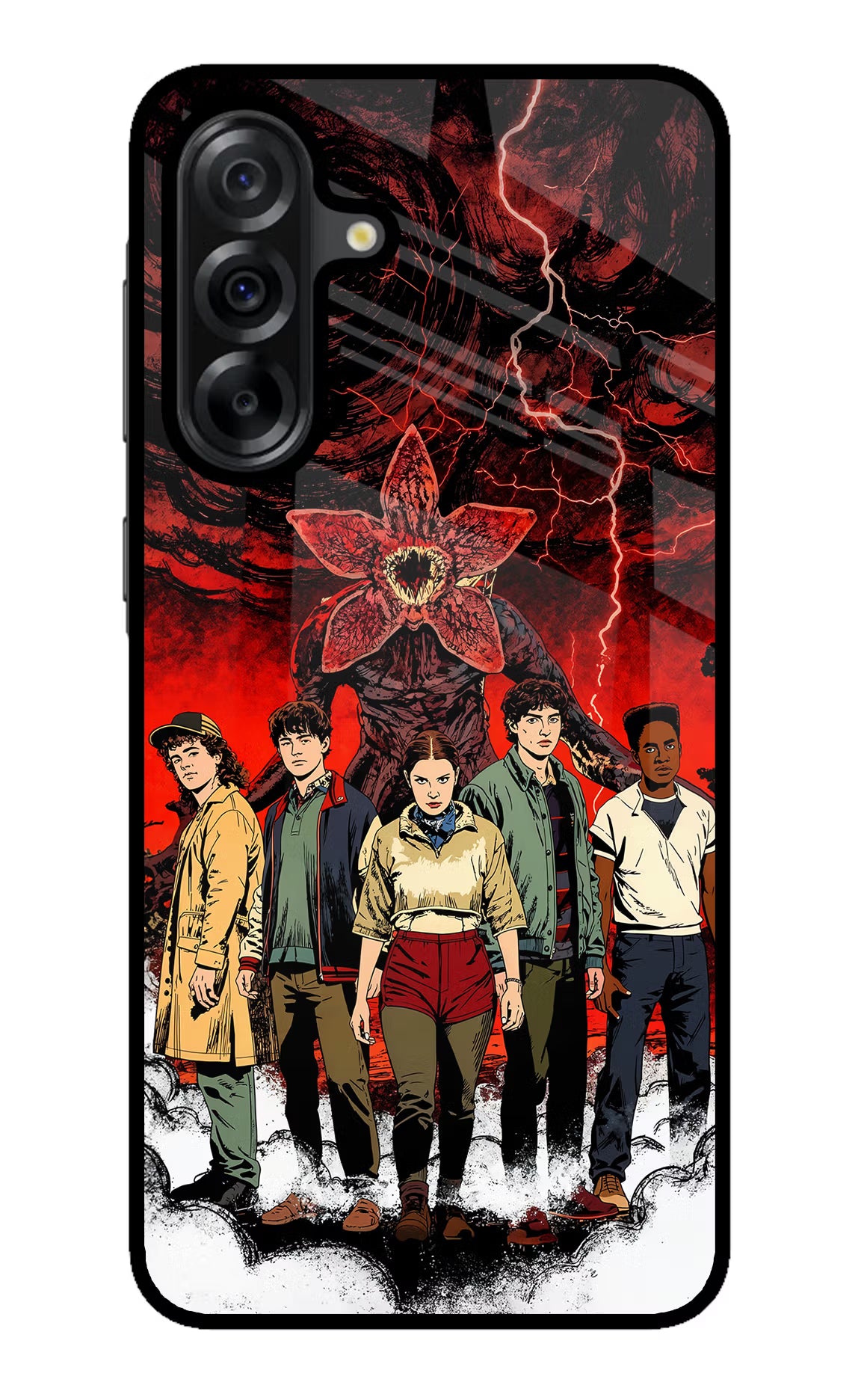Ordinary Things Characters Samsung A36 5G Glass Case Back Cover by Casekaro