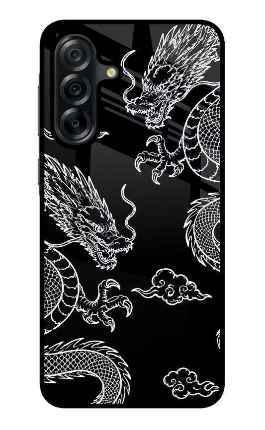 Twin Dragons Samsung A36 5G Glass Case