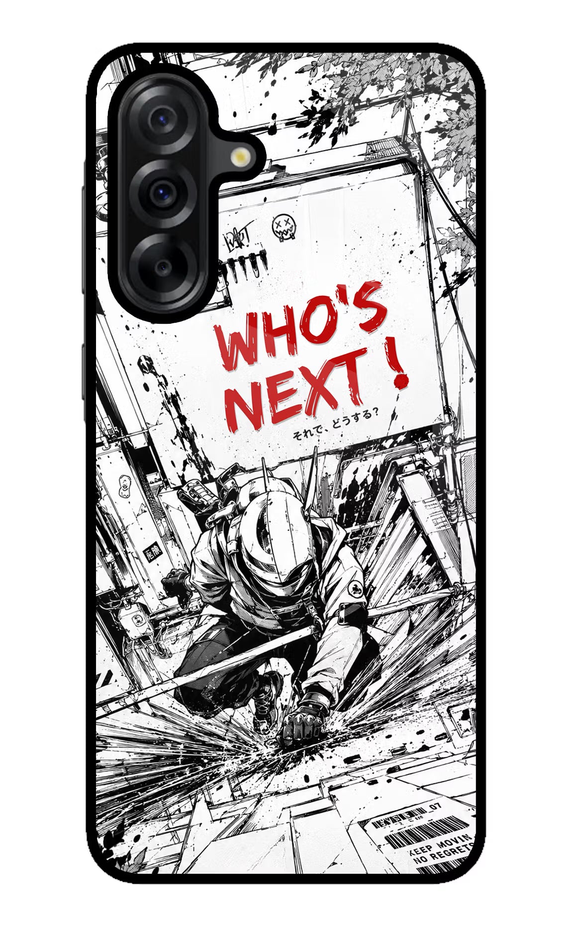 Who's Next Samsung A36 5G Glass Case Back Cover by Casekaro