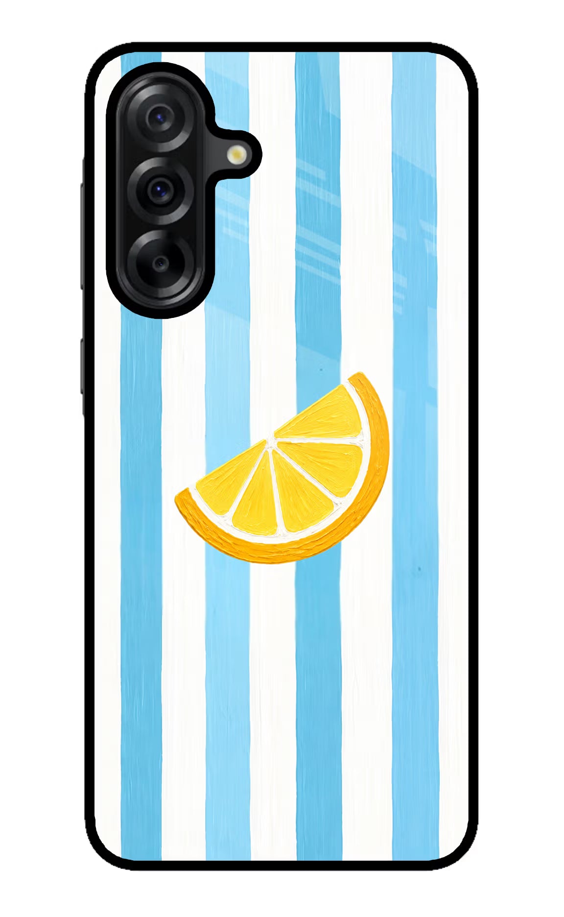 Summer Lemon Samsung A36 5G Glass Case Back Cover by Casekaro