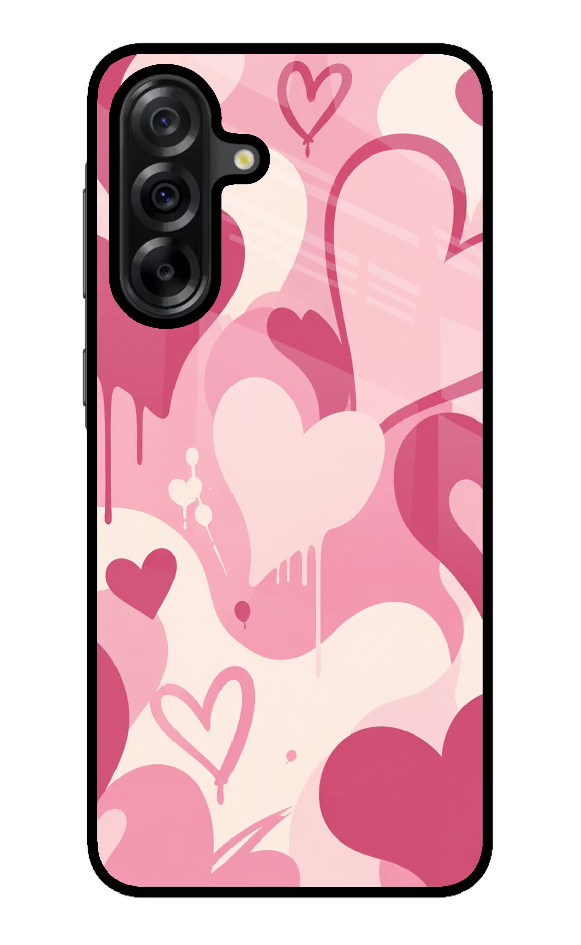 Hearty case Samsung A36 5G Glass Case Back Cover by Casekaro