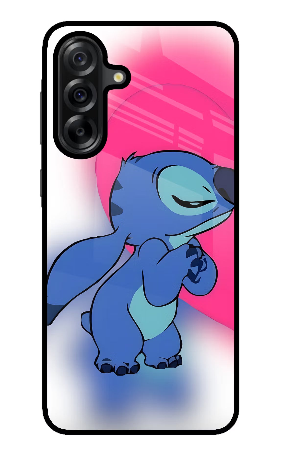 Stitch Hug Samsung A36 5G Glass Case