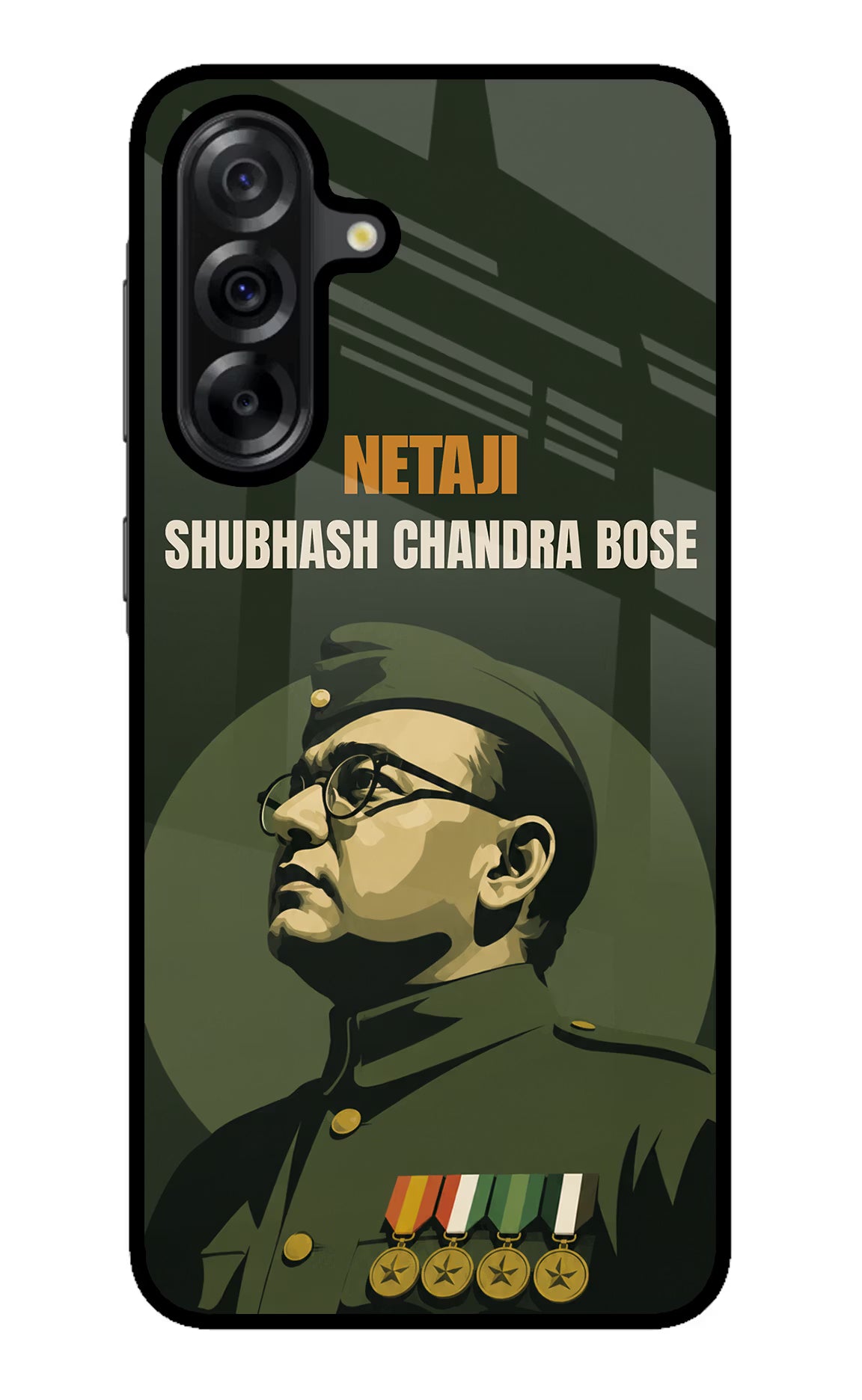 Netaji Legacy Samsung A36 5G Glass Case