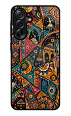 Folk Print Samsung A36 5G Glass Case