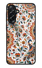 White Mayura Samsung A36 5G Glass Case