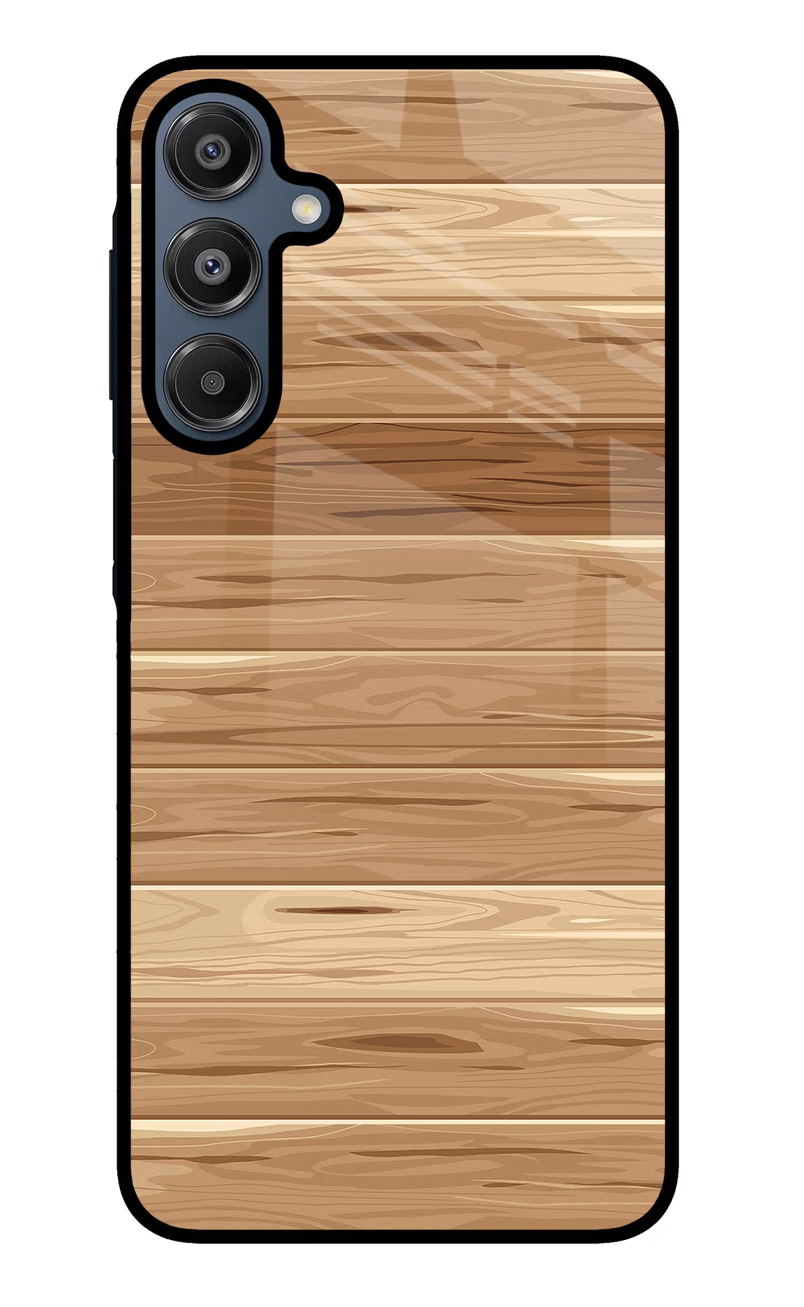 Wooden Vector Samsung A16 5G Glass Case Back Cover by Casekaro