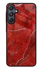 Red Marble Design Samsung A16 5G Glass Case