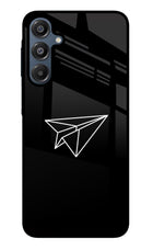 Paper Plane White Samsung A16 5G Glass Case