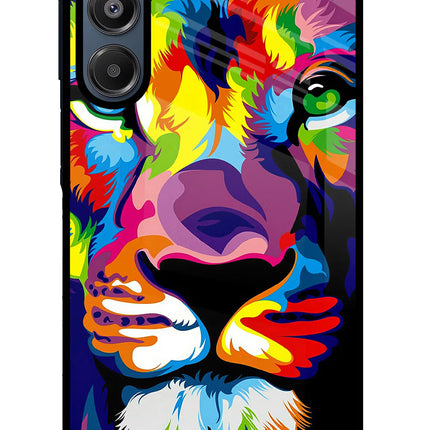Lion Samsung A16 5G Glass Case