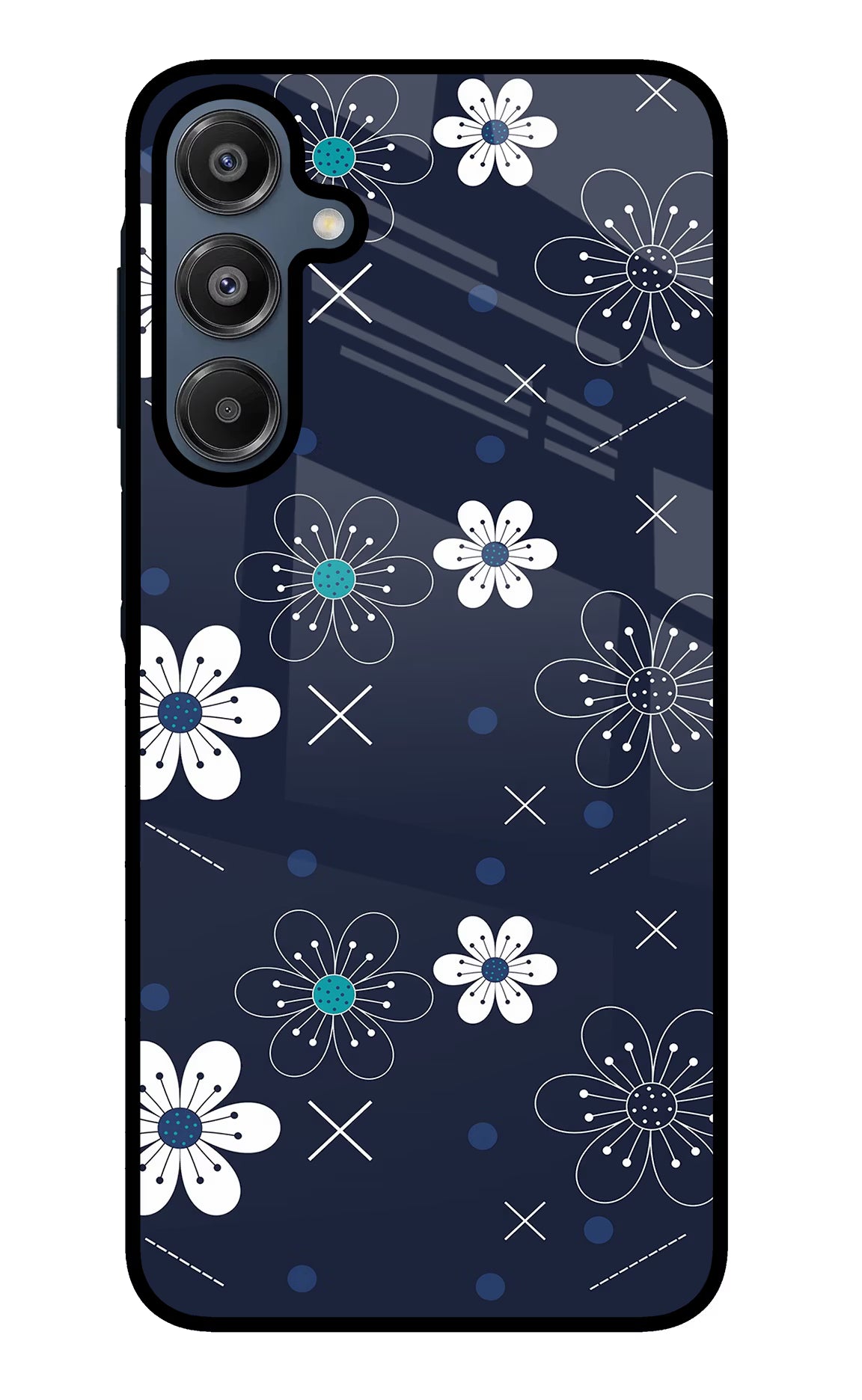 Flowers Samsung A16 5G Glass Case