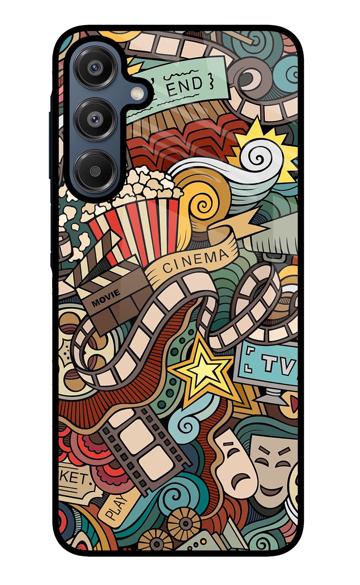 Cinema Abstract Samsung A16 5G Glass Case