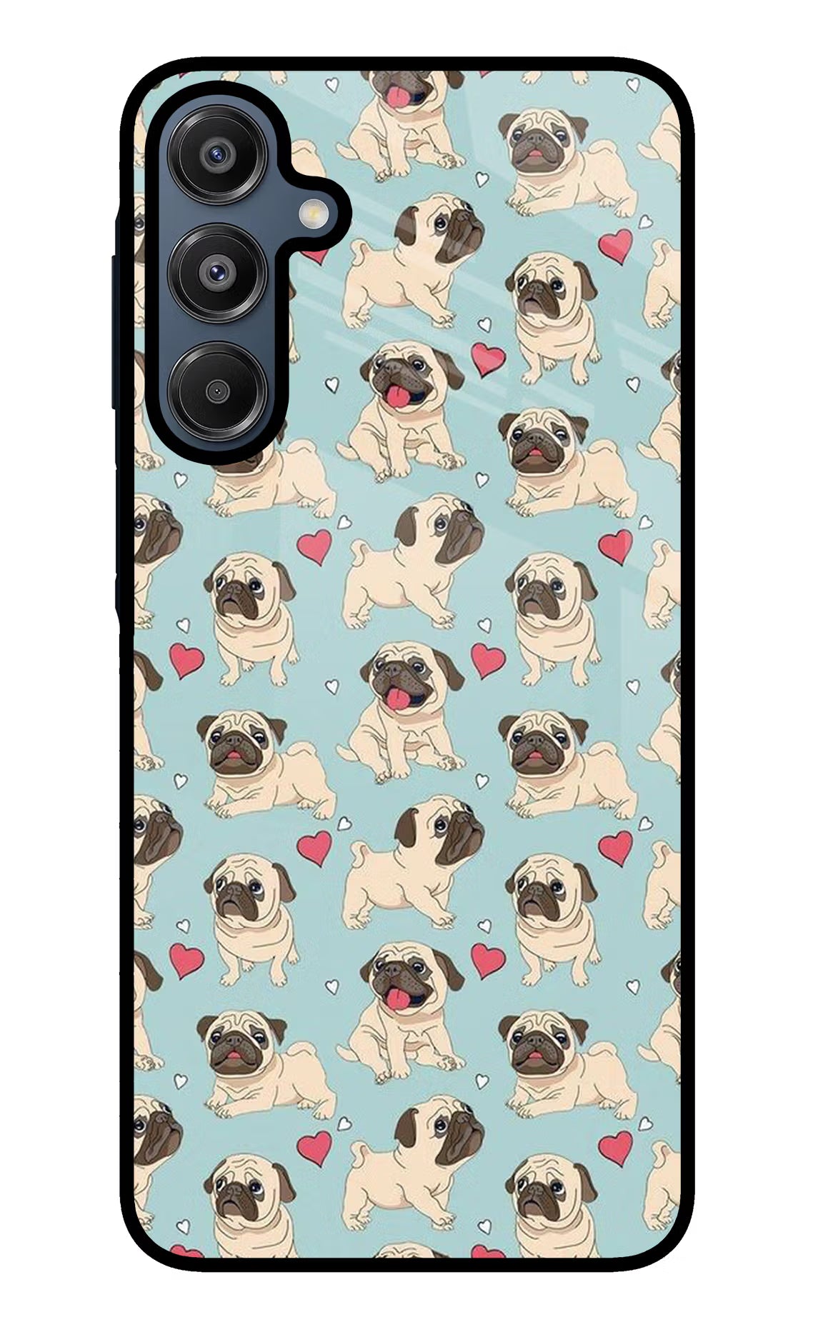 Pug Dog Samsung A16 5G Glass Case Back Cover by Casekaro