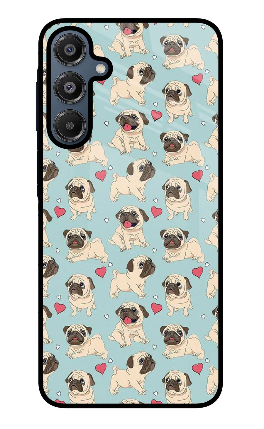 Pug Dog Samsung A16 5G Back Cover, Glass case