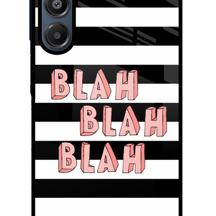 Blah Blah Blah Samsung A16 5G Glass Case