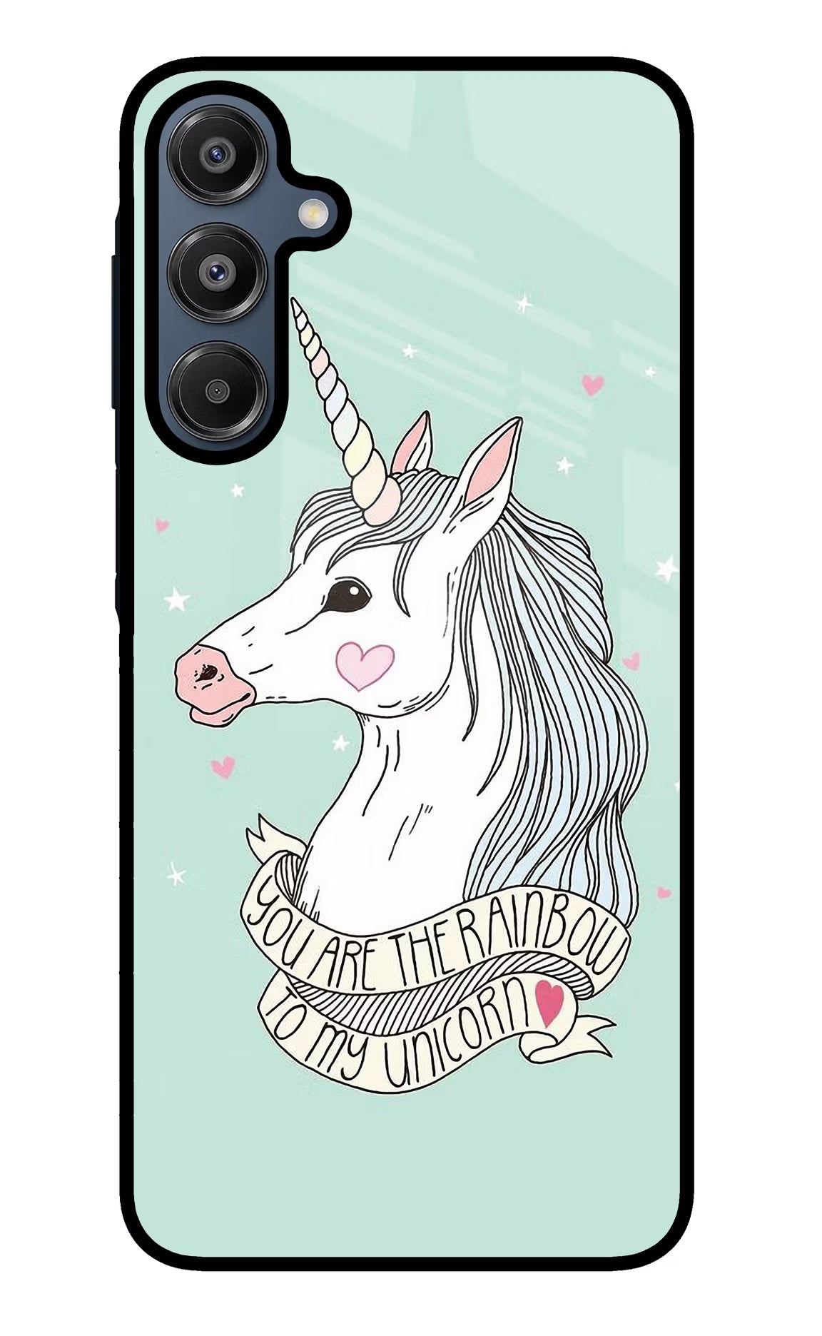 Unicorn Wallpaper Samsung A16 5G Glass Case Back Cover by Casekaro
