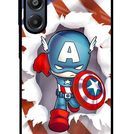 Captain America Samsung A16 5G Glass Case