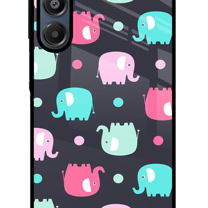 Elephants Samsung A16 5G Glass Case