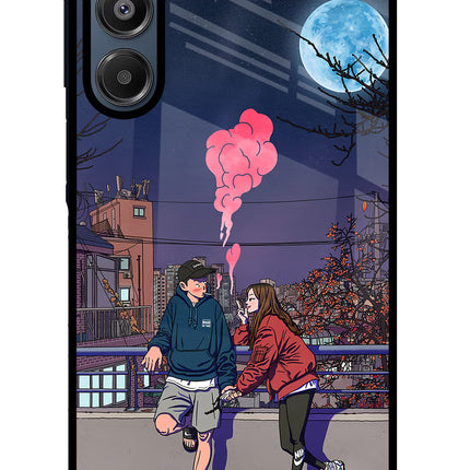 Chilling Couple Samsung A16 5G Glass Case