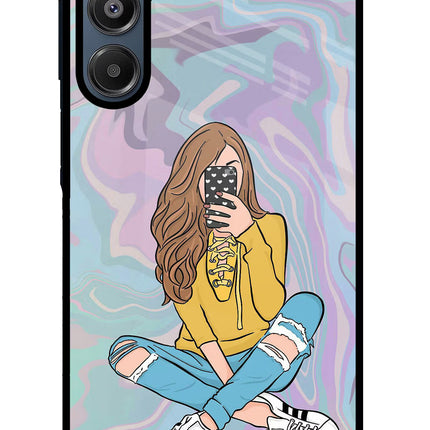 Selfie Girl Samsung A16 5G Glass Case