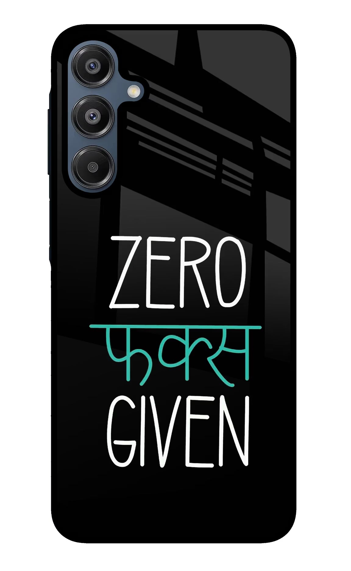 Zero Fucks Given Samsung A16 5G Glass Case Back Cover by Casekaro