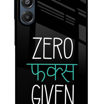 Zero Fucks Given Samsung A16 5G Glass Case