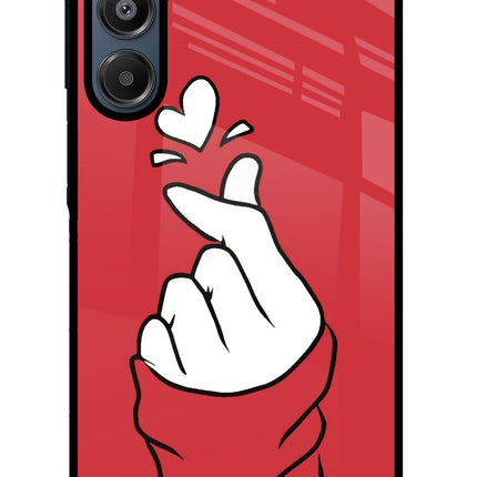 Korean Love Sign Samsung A16 5G Glass Case