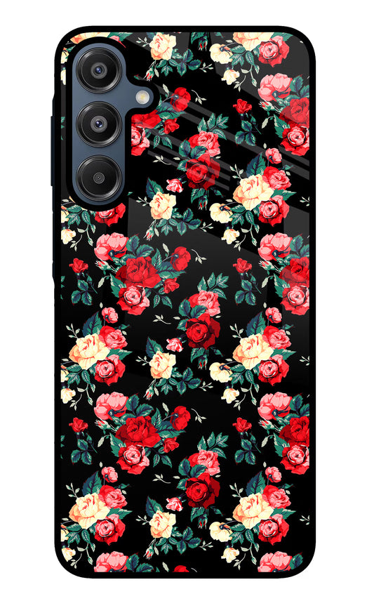 Rose Pattern Samsung A16 5G Glass Case