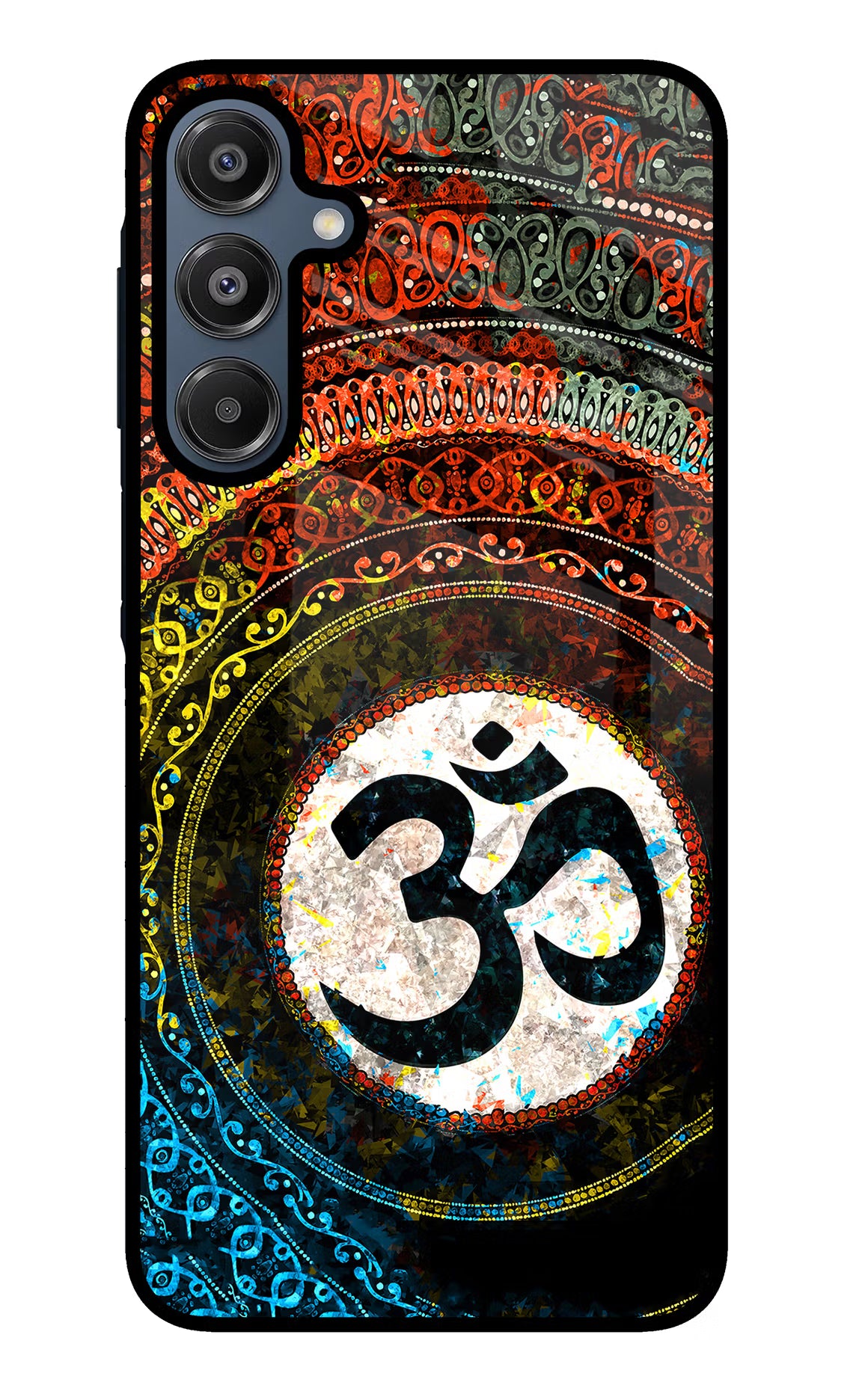 Om Cultural Samsung A16 5G Glass Case Back Cover by Casekaro