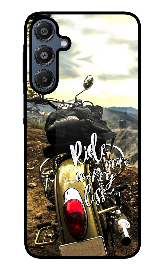 Ride More Worry Less Samsung A16 5G Glass Case