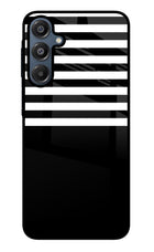 Black and White Print Samsung A16 5G Glass Case