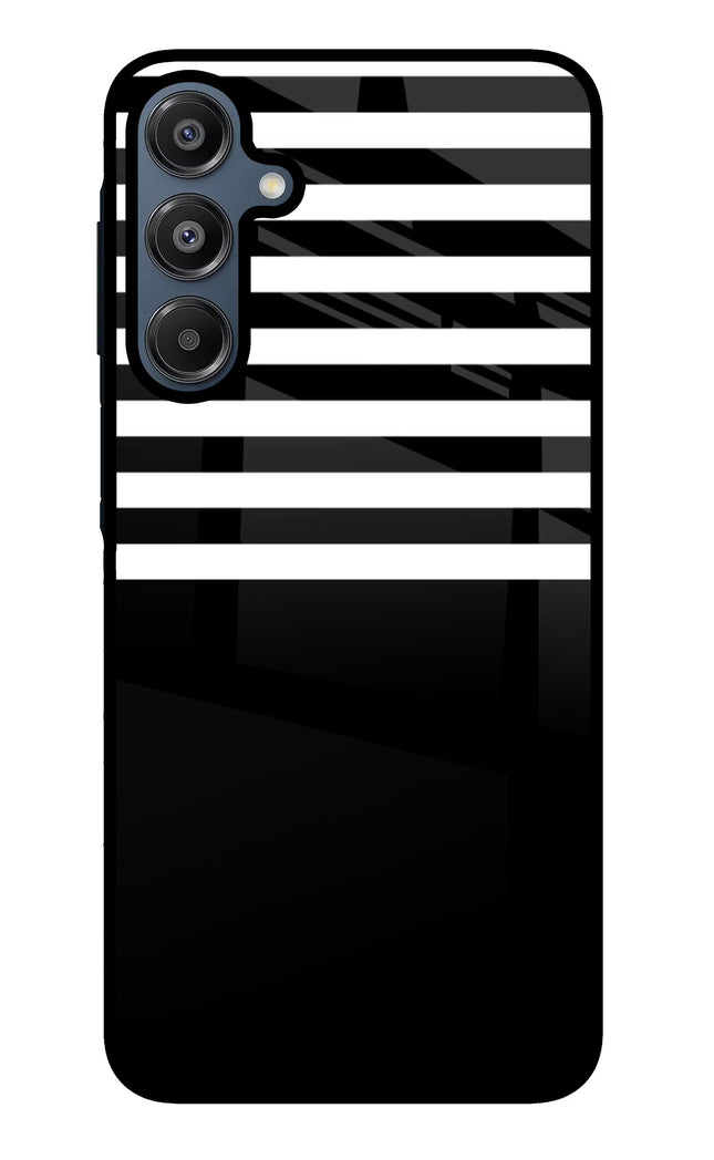 Black and White Print Samsung A16 5G Glass Case