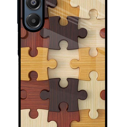 Wooden Puzzle Samsung A16 5G Glass Case
