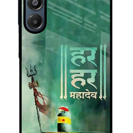 Har Har Mahadev Shivling Samsung A16 5G Glass Case
