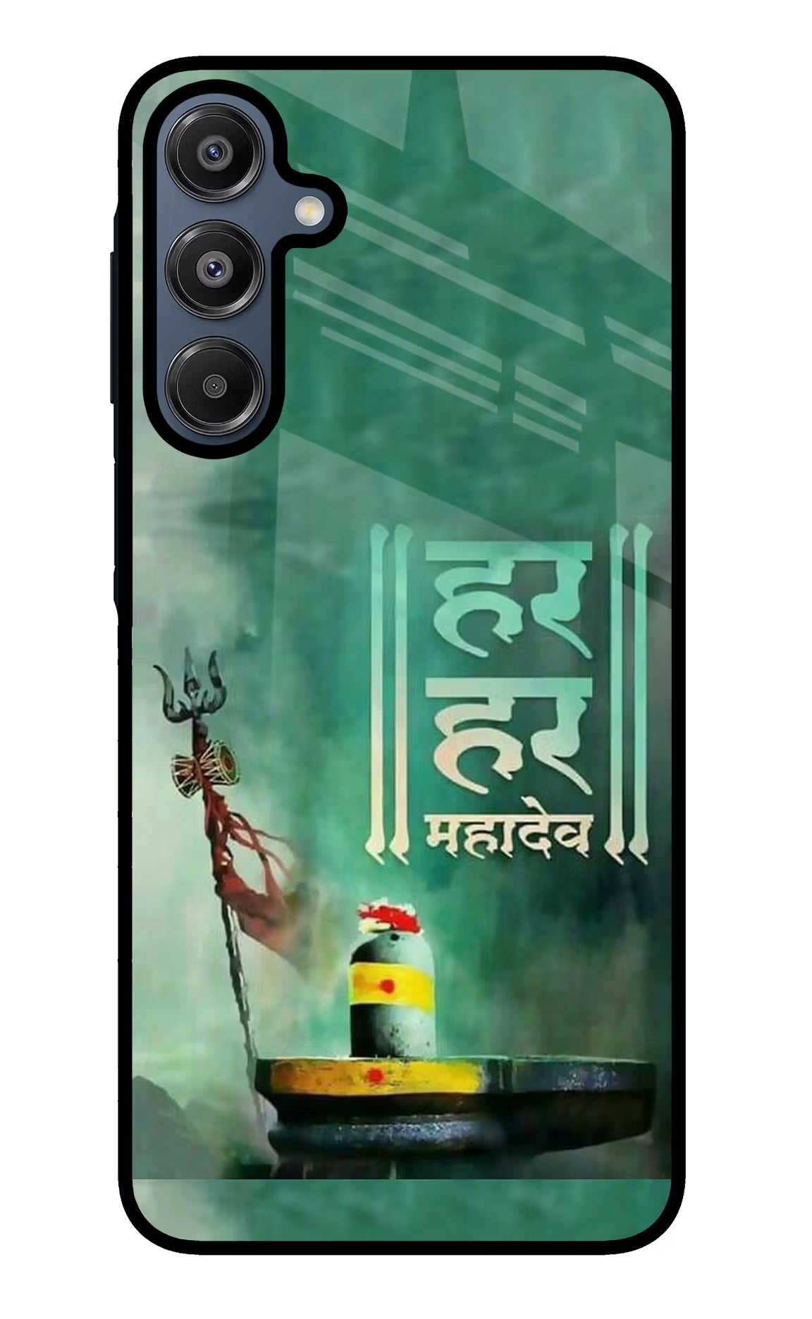 Har Har Mahadev Shivling Samsung A16 5G Glass Case
