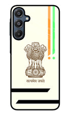 Satyamev Jayate Brown Logo Samsung A16 5G Glass Case