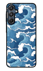 Blue Waves Samsung A16 5G Glass Case