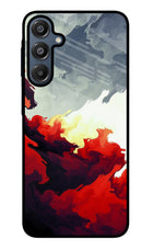 Fire Cloud Samsung A16 5G Glass Case